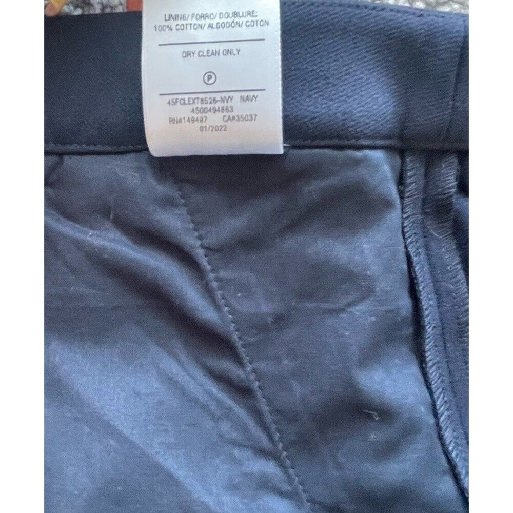 Anthropologie Favorite Daughter Pants Blue Tailored Preppy Wide Leg Sz 12 NWT - Picture 9 of 9